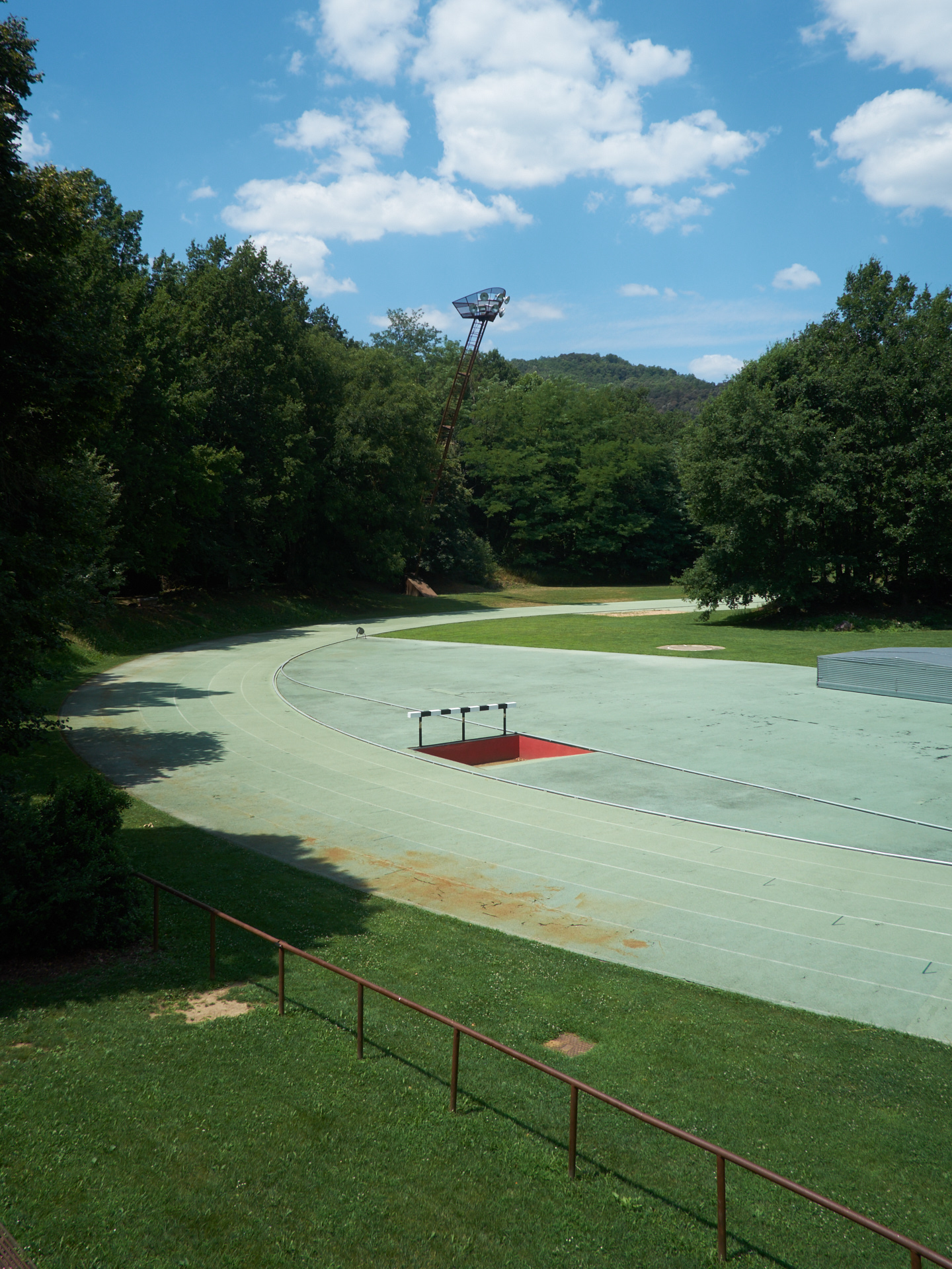 Running track and steeple-jump